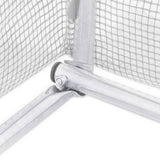 vidaXL Serre avec cadre en acier blanc 36 m² 6x6x2,85 m