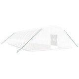 vidaXL Serre avec cadre en acier blanc 72 m² 12x6x2,85 m