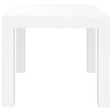 vidaXL Table de jardin blanc 59x47x40 cm PP