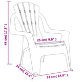 vidaXL Chaises de jardin pour enfants lot de 2 orange 37x34x44 cm PP