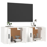 vidaXL Meubles TV muraux 2 pcs noir 57x34,5x40 cm