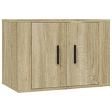 vidaXL Meubles TV muraux 2 pcs noir 57x34,5x40 cm