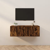 vidaXL Meubles TV muraux 2 pcs noir 57x34,5x40 cm (plusieurs options disponibles)