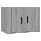 vidaXL Meubles TV muraux 2 pcs noir 57x34,5x40 cm