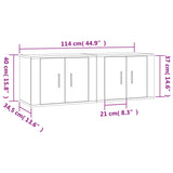 vidaXL Meubles TV muraux 2 pcs noir 57x34,5x40 cm