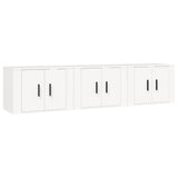 vidaXL Meubles TV muraux 2 pcs noir 57x34,5x40 cm
