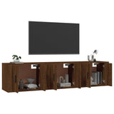 vidaXL Meubles TV muraux 2 pcs noir 57x34,5x40 cm
