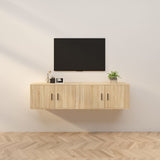 vidaXL Meubles TV muraux 2 pcs noir 57x34,5x40 cm (plusieurs options disponibles)
