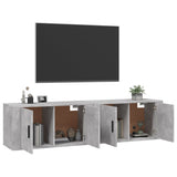 vidaXL Meubles TV muraux 2 pcs noir 57x34,5x40 cm