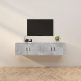 vidaXL Meubles TV muraux 2 pcs noir 57x34,5x40 cm