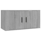 vidaXL Meubles TV muraux 2 pcs noir 57x34,5x40 cm