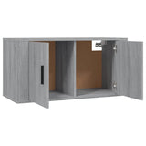 vidaXL Meubles TV muraux 2 pcs noir 57x34,5x40 cm