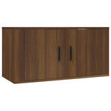 vidaXL Meubles TV muraux 2 pcs noir 57x34,5x40 cm
