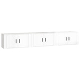 vidaXL Meubles TV muraux 2 pcs noir 57x34,5x40 cm