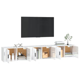 vidaXL Meubles TV muraux 2 pcs noir 57x34,5x40 cm
