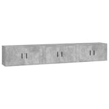 vidaXL Meubles TV muraux 2 pcs noir 57x34,5x40 cm