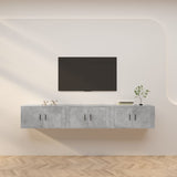 vidaXL Meubles TV muraux 2 pcs noir 57x34,5x40 cm