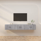 vidaXL Meubles TV muraux 2 pcs noir 57x34,5x40 cm (plusieurs options disponibles)