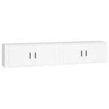 vidaXL Meubles TV muraux 2 pcs noir 57x34,5x40 cm