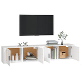 vidaXL Meubles TV muraux 2 pcs noir 57x34,5x40 cm