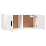 vidaXL Meubles TV muraux 2 pcs noir 57x34,5x40 cm