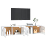 vidaXL Meubles TV muraux 2 pcs noir 57x34,5x40 cm