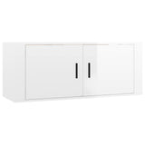 vidaXL Meubles TV muraux 2 pcs noir 57x34,5x40 cm