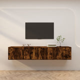 vidaXL Meubles TV muraux 2 pcs noir 57x34,5x40 cm (plusieurs options disponibles)