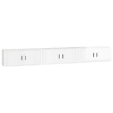vidaXL Meubles TV muraux 2 pcs noir 57x34,5x40 cm