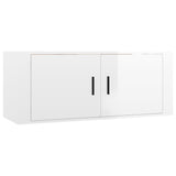 vidaXL Meubles TV muraux 2 pcs noir 57x34,5x40 cm