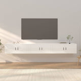 vidaXL Meubles TV muraux 2 pcs noir 57x34,5x40 cm