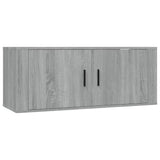 vidaXL Meubles TV muraux 2 pcs noir 57x34,5x40 cm