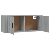 vidaXL Meubles TV muraux 2 pcs noir 57x34,5x40 cm