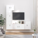 vidaXL Ensemble de meubles TV 5 pcs Blanc brillant Bois d'ingénierie (plusieurs options disponibles)