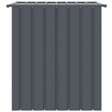 vidaXL Niche pour chien avec toit noir 110x103x109 cm acier galvanisé