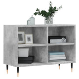 vidaXL Meuble TV gris béton 69,5x30x50 cm bois d'ingénierie