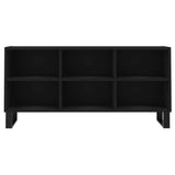 vidaXL Meuble TV noir 103,5x30x50 cm bois d'ingénierie