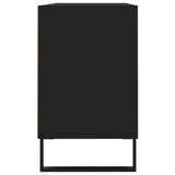 vidaXL Meuble TV noir 103,5x30x50 cm bois d'ingénierie