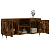 vidaXL Meuble TV chêne fumé 104x35x50 cm bois d'ingénierie