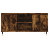 vidaXL Meuble TV chêne fumé 104x35x50 cm bois d'ingénierie