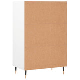 vidaXL Buffet haut blanc brillant 57x35x90 cm bois d'ingénierie