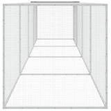 vidaXL Poulailler avec toit anthracite 403x98x90 cm acier galvanisé