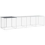 vidaXL Poulailler avec toit anthracite 403x98x90 cm acier galvanisé