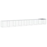 vidaXL Poulailler avec toit anthracite 803x98x90 cm acier galvanisé