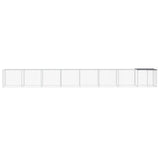 vidaXL Poulailler avec toit anthracite 803x98x90 cm acier galvanisé