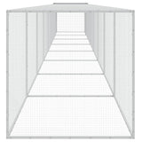 vidaXL Poulailler avec toit anthracite 803x98x90 cm acier galvanisé