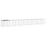 vidaXL Poulailler avec toit anthracite 803x98x90 cm acier galvanisé