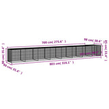 vidaXL Poulailler avec toit anthracite 803x98x90 cm acier galvanisé