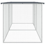 vidaXL Poulailler avec toit anthracite 203x98x90 cm acier galvanisé