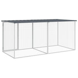 vidaXL Poulailler avec toit anthracite 203x98x90 cm acier galvanisé